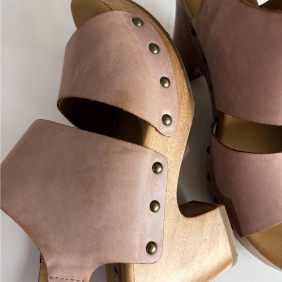 Kork-Ease Block Heel Leather Upper Heels for Bone color Size 9 - Picture 4 of 14